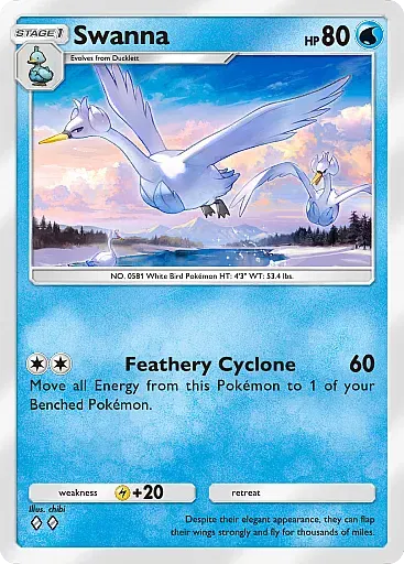 Swanna - WisdomOfSeaAndSky - Pokémon Pocket Card