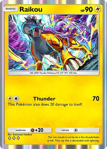 Raikou - WisdomOfSeaAndSky - Pokémon Pocket Card
