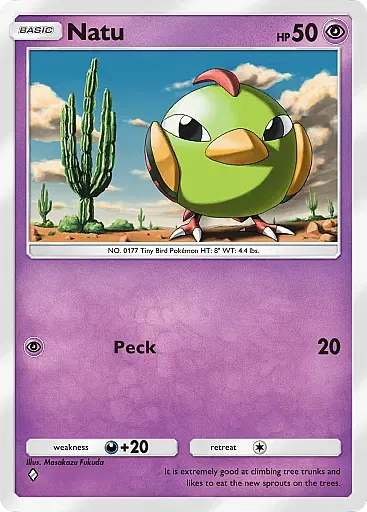 Natu - WisdomOfSeaAndSky - Pokémon Pocket Card