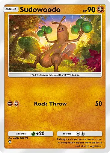 Sudowoodo - WisdomOfSeaAndSky - Pokémon Pocket Card