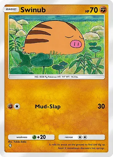 Swinub - WisdomOfSeaAndSky - Pokémon Pocket Card