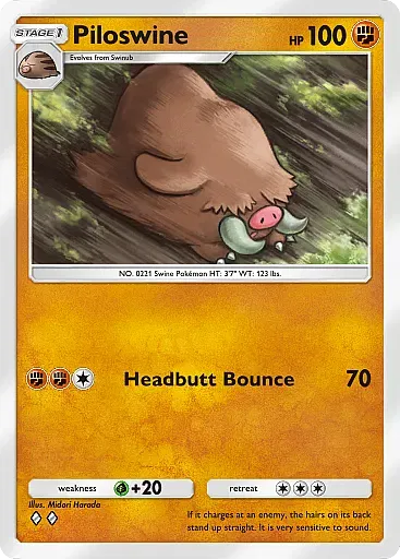 Piloswine - WisdomOfSeaAndSky - Pokémon Pocket Card