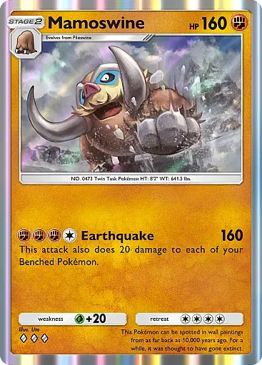 Mamoswine - WisdomOfSeaAndSky - Pokémon Pocket Card