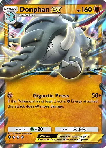 Donphan ex - WisdomOfSeaAndSky - Pokémon Pocket Card