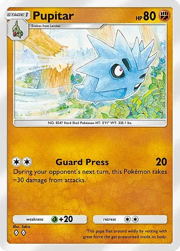Pupitar - WisdomOfSeaAndSky - Pokémon Pocket Card
