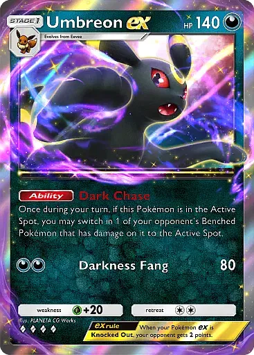 Umbreon ex - WisdomOfSeaAndSky - Pokémon Pocket Card