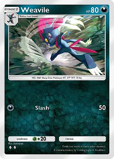 Weavile - WisdomOfSeaAndSky - Pokémon Pocket Card