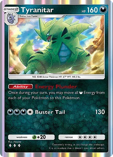 Tyranitar - WisdomOfSeaAndSky - Pokémon Pocket Card