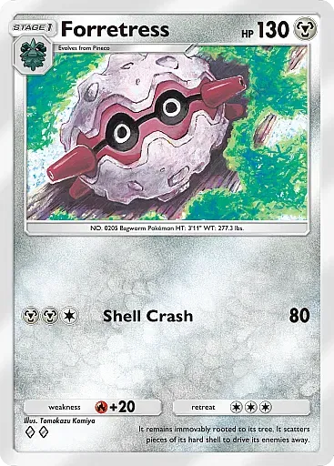 Forretress - WisdomOfSeaAndSky - Pokémon Pocket Card