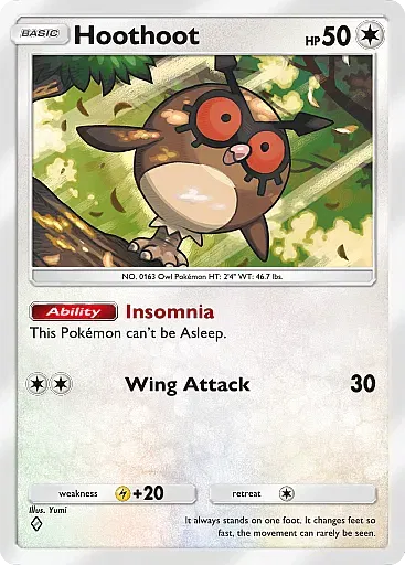 Hoothoot - WisdomOfSeaAndSky - Pokémon Pocket Card
