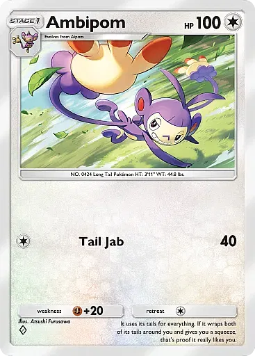 Ambipom - WisdomOfSeaAndSky - Pokémon Pocket Card
