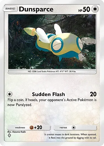 Dunsparce - WisdomOfSeaAndSky - Pokémon Pocket Card