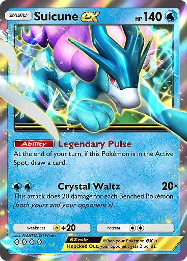 Suicune ex - SecludedSprings - Pokémon Pocket Card