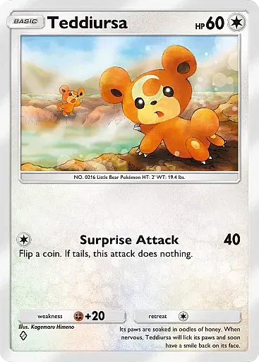 Teddiursa - SecludedSprings - Pokémon Pocket Card