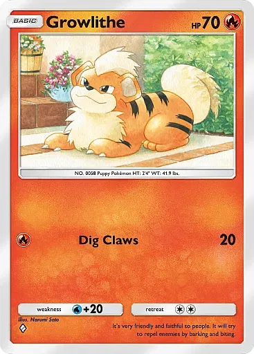 Growlithe - MegaRising - Pokémon Pocket Card