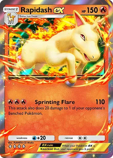 Rapidash ex - MegaRising - Pokémon Pocket Card