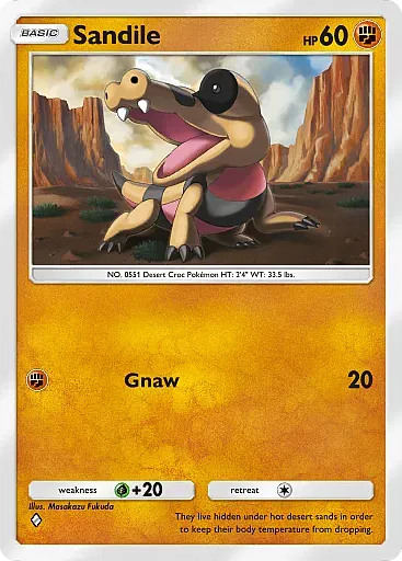 Sandile - MegaRising - Pokémon Pocket Card