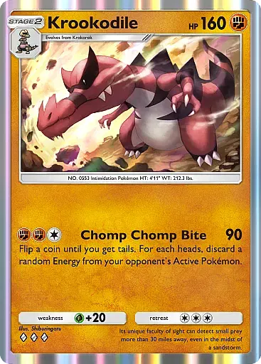 Krookodile - MegaRising - Pokémon Pocket Card