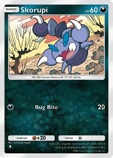 Skorupi - MegaRising - Pokémon Pocket Card
