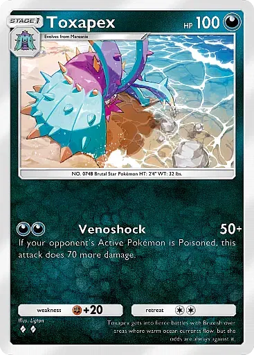 Toxapex - MegaRising - Pokémon Pocket Card