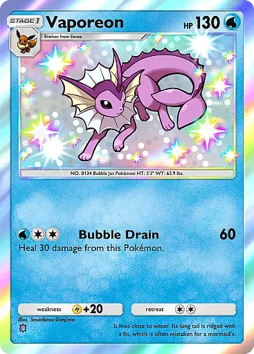 Vaporeon - WisdomOfSeaAndSky - Pokémon Pocket Card