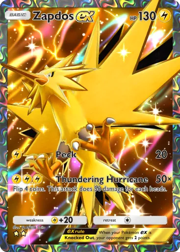 Zapdos ex - GeneticApex - Pokémon Pocket Card