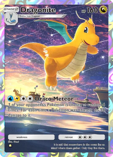 Dragonite Pokémon authentic cards