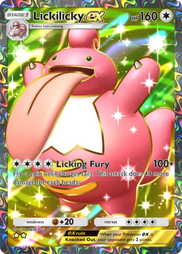 Lickilicky ex - SpaceTimeSmackdown - Pokémon Pocket Card