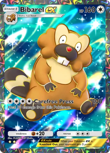 Bibarel ex - ShiningRevelry - Pokémon Pocket Card