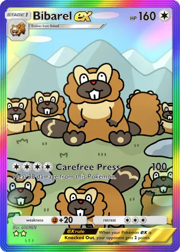 Bibarel ex - ShiningRevelry - Pokémon Pocket Card