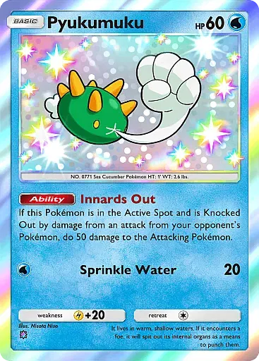 Pyukumuku - SecludedSprings - Pokémon Pocket Card
