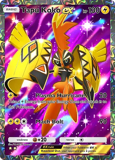Tapu Koko ex - ExtradimensionalCrisis - Pokémon Pocket Card