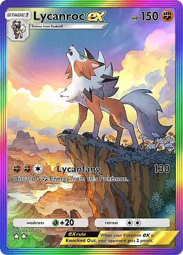 Lycanroc ex - ExtradimensionalCrisis - Pokémon Pocket Card