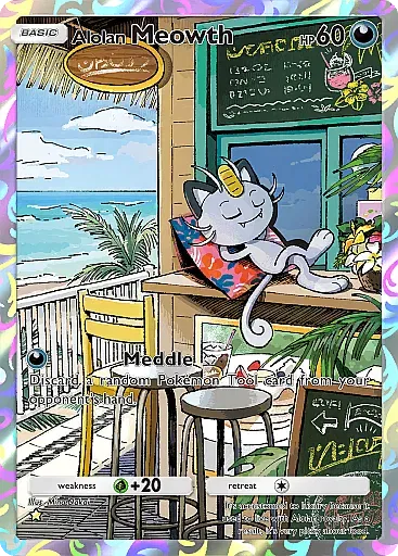 Alolan Meowth - ExtradimensionalCrisis - Pokémon Pocket Card