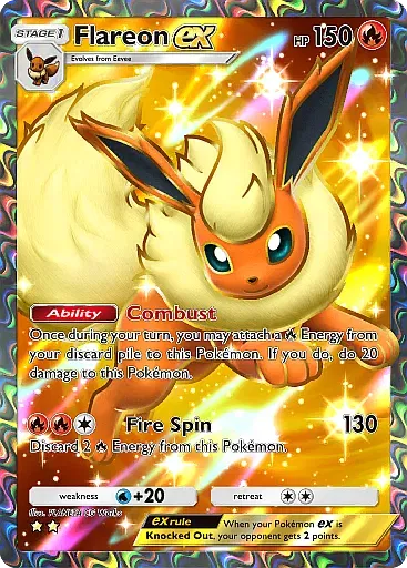 Flareon ex - EeveeGrove - Pokémon Pocket Card