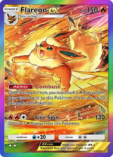 Flareon ex - EeveeGrove - Pokémon Pocket Card