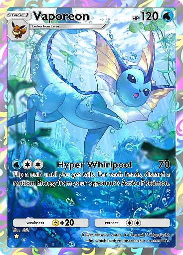 Vaporeon - EeveeGrove - Pokémon Pocket Card