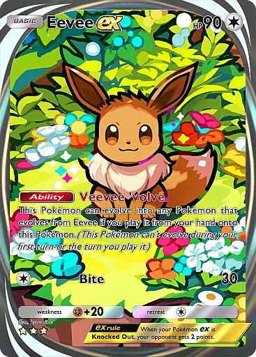 Eevee ex - EeveeGrove - Pokémon Pocket Card