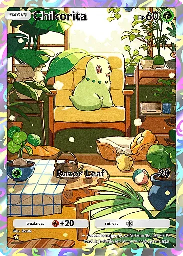 Chikorita - WisdomOfSeaAndSky - Pokémon Pocket Card