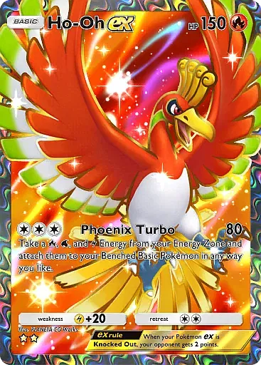 Ho-Oh ex - WisdomOfSeaAndSky - Pokémon Pocket Card
