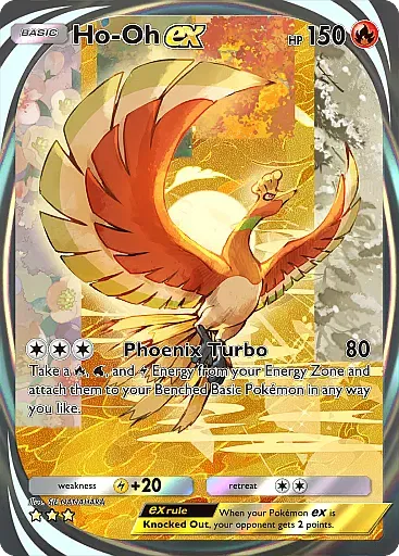 Ho-Oh ex - WisdomOfSeaAndSky - Pokémon Pocket Card