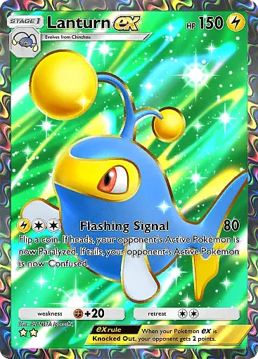 Lanturn ex - WisdomOfSeaAndSky - Pokémon Pocket Card