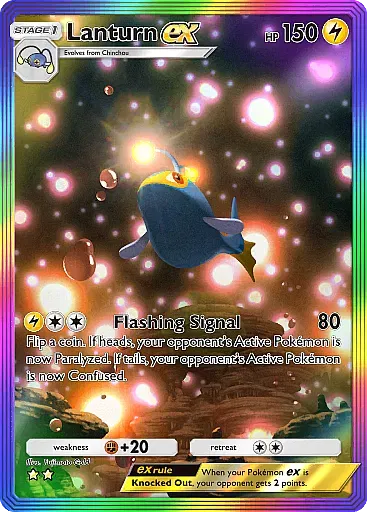 Lanturn ex - WisdomOfSeaAndSky - Pokémon Pocket Card