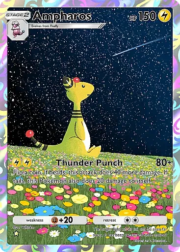 Ampharos - WisdomOfSeaAndSky - Pokémon Pocket Card