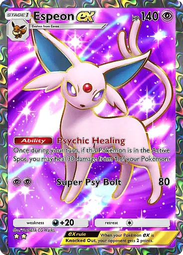 Espeon ex - WisdomOfSeaAndSky - Pokémon Pocket Card