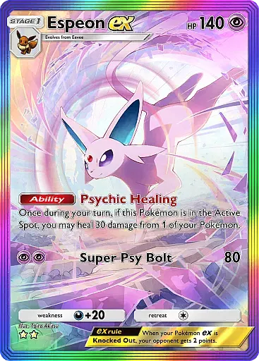 Espeon ex - WisdomOfSeaAndSky - Pokémon Pocket Card