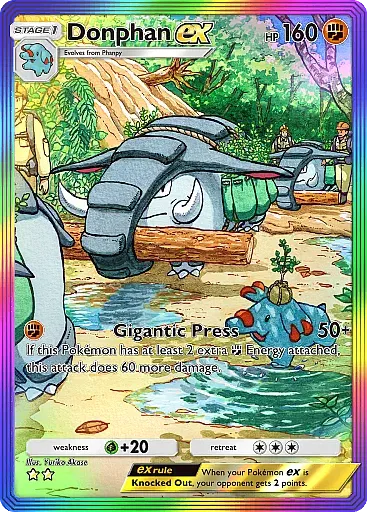Donphan ex - WisdomOfSeaAndSky - Pokémon Pocket Card