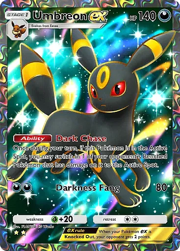 Umbreon ex - WisdomOfSeaAndSky - Pokémon Pocket Card