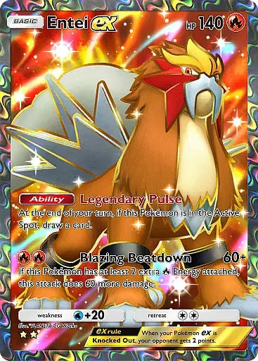 Entei ex - SecludedSprings - Pokémon Pocket Card