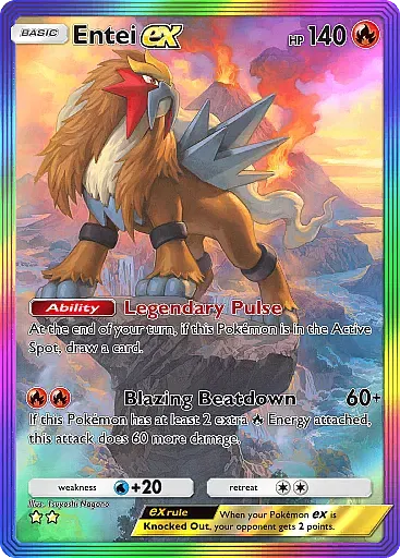 Entei ex - SecludedSprings - Pokémon Pocket Card